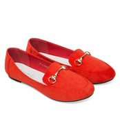 Mokasyny damskie Skotnicki P-3-0563 Czerwone