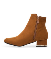 Botki damskie Abloom F820 Brązowe