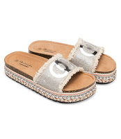 Klapki damskie Skotnicki KL-3-0508 Srebrne