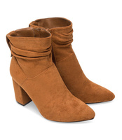 Botki damskie Bestelle 18052X-1 Brązowe