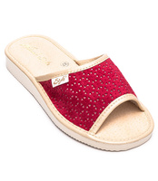 Kapcie damskie Natural Style NS-116 Bordowe