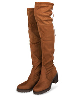 Kozaki damskie Sixth Sens F162 Brązowe