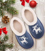 Kapcie damskie Natural Style NS-081R Niebieskie