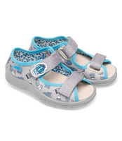 Sandałki dziecięce Befado 869X155 Srebrne