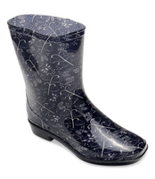 Kalosze damskie Lano ANX-01 Black 2 Flower