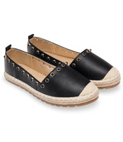 Espadryle damskie Ideal Shoes H-6556 Czarne