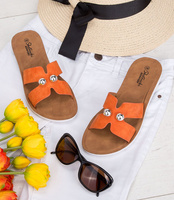 Klapki damskie Skotnicki KL-0528 Pomarańczowe