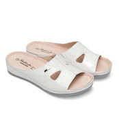 Klapki damskie Skotnicki KL-3-0541 Srebrne