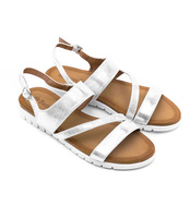 Sandałki damskie Bestelle THS-5 Srebrne