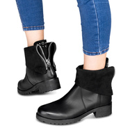 Botki damskie Abloom A89828 Czarne