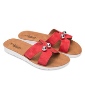 Klapki damskie Skotnicki KL-0528 Czerwone