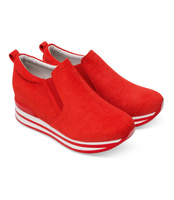 Botki damskie Bestelle HQ986 Czerwone