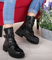 Botki damskie Sixth Sens JW132 Czarne