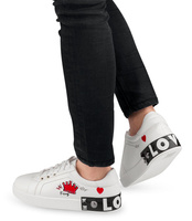 Buty sportowe damskie N/M A-9262 Białe