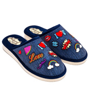 Kapcie damskie Natural Style NS-127 Jeansowe