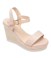 Sandałki damskie Ideal Shoes U-6292 Beżowe