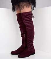 Kozaki damskie Bello Star B11618 Bordowe