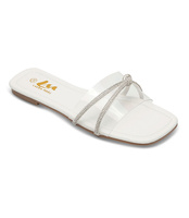 Klapki damskie Laura Mode QL-235 Białe