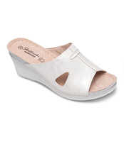 Klapki damskie Skotnicki KL-3-0522 Srebrne