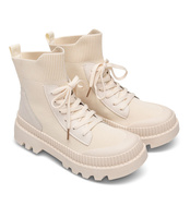 Botki damskie N/M HY288-G Beżowe