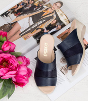 Klapki damskie Pesco 1539 Granatowe