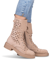 Botki damskie Lady Glory HQ291 Beżowe