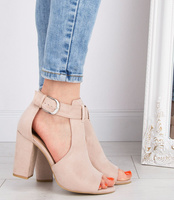 Sandałki damskie Laura Mode QL-97 Beżowe