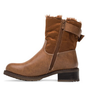 Botki damskie Foreverfolie F2805 Brązowe