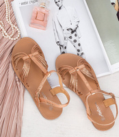 Sandałki damskie Abloom SY793 Szampańskie