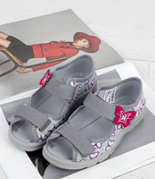 Sandałki dziecięce Befado 969X135 Szare