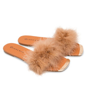 Klapki damskie Laura Mode F-17 Brązowe