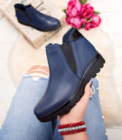 Botki damskie Escott 1446 Niebieskie