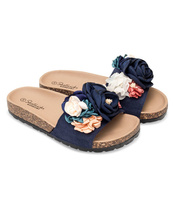 Klapki damskie Skotnicki KL-0525 Granatowe