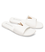 Klapki damskie Laura Mode F-27 Białe