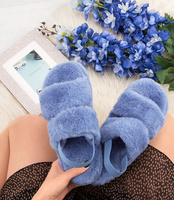 Kapcie damskie Lady Glory P237 Niebieskie