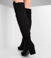 Kozaki damskie Foreverfolie H306 Czarne