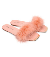 Klapki damskie Laura Mode F-17 Pudrowy Róż