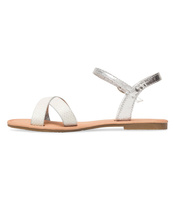 Sandałki damskie Abloom WL282 Srebrne