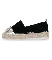 Espadryle damskie Bestelle L184 Czarne