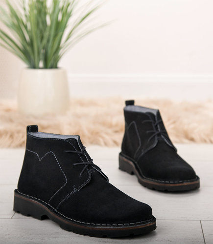 Trzewiki męskie Helios 821 Czarne