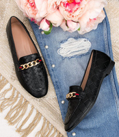 Mokasyny damskie N/M 918-18 Czarne