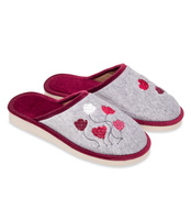 Kapcie damskie Natural Style NS-085 Bordowe