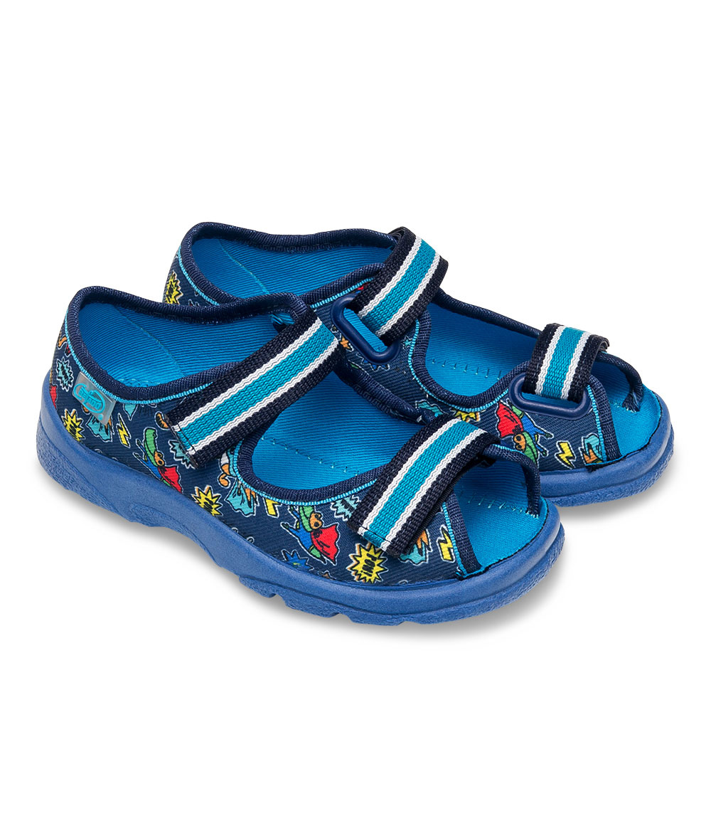 Sandałki dziecięce Befado 969X164 Niebieskie