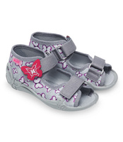 Sandałki dziecięce Befado 242P090 Szare