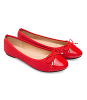 Balerinki damskie Abloom 9988-113 Czerwone