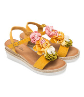 Sandałki damskie Sixth Sens H99 Żółte