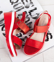 Sandałki damskie Shoesita 6293 Czerwone