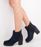 Botki damskie Sixth Sens C166-2 Granatowe