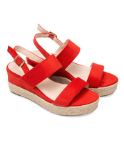 Sandałki damskie Sixth Sens TS-18 Czerwone