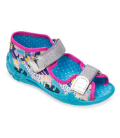 Sandałki dziecięce Befado 242P098 Niebieskie